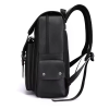 Waterproof PU Leather Laptop Backpack