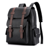 Waterproof PU Leather Laptop Backpack