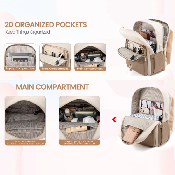 Nylon Travel Laptop Backpack