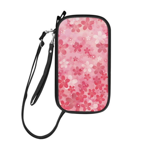 Custom Travel Polyester Zipper Passport Holder Pouch