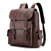 Waterproof PU Leather Laptop Backpack