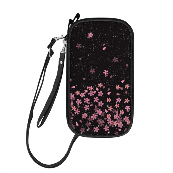 Custom Travel Polyester Zipper Passport Holder Pouch