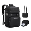 Waterproof Oxford Laptop Backpack w/ Detachable Pouch