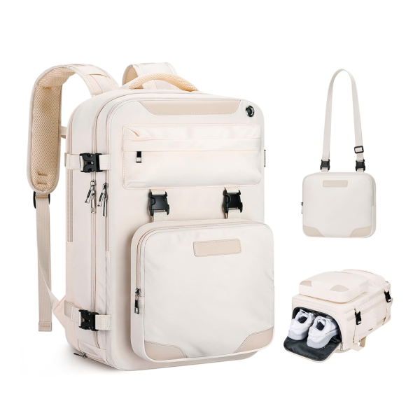 Waterproof Oxford Laptop Backpack w/ Detachable Pouch