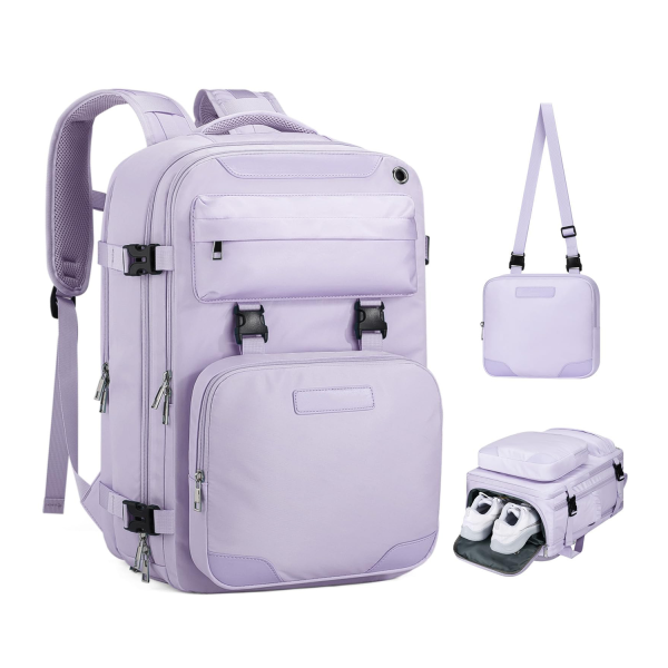 Waterproof Oxford Laptop Backpack w/ Detachable Pouch