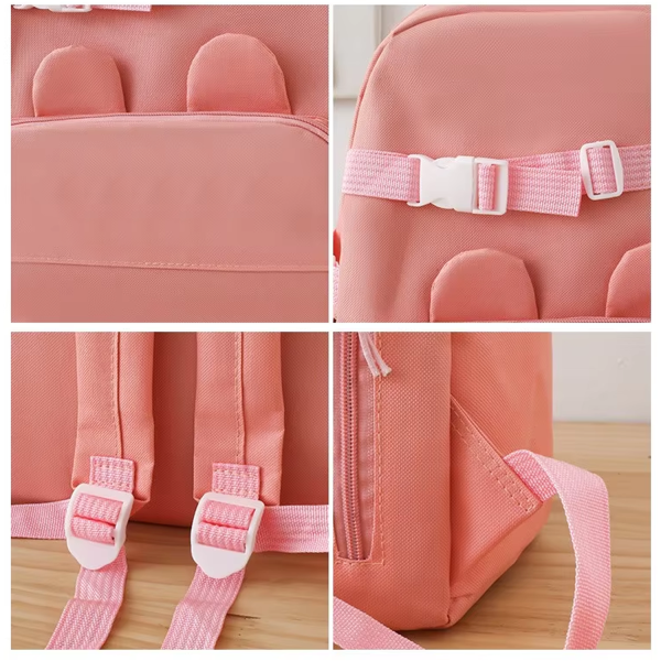4 Pcs Polyester Student Backpack Set
