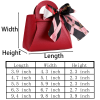 PVC Leather Ribbon Wedding Candy Bag w/ Bow