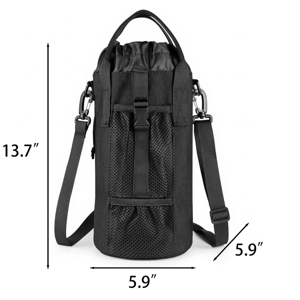 Oxford Tactical Water Bottle Carrier Bag w/ Strap