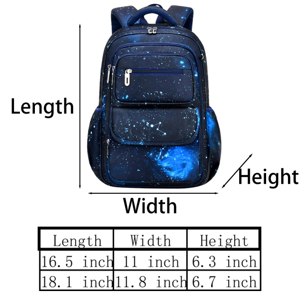 Kids Oxford Waterproof School Backpack