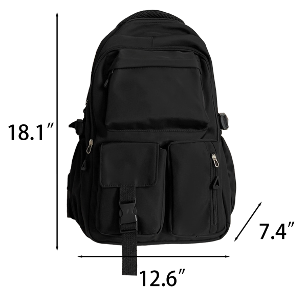 Nylon Waterproof Large Capacity School Backpack
