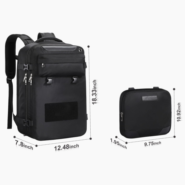 Waterproof Oxford Laptop Backpack w/ Detachable Pouch