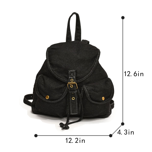 Lightweight Large Capacity Denim Backpack