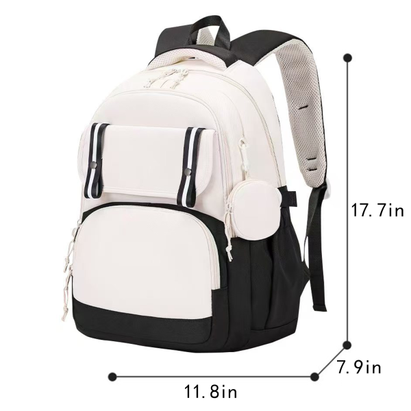 尺寸图_1759129152640.png Large Capacity Lightweight Polyester School Backpack