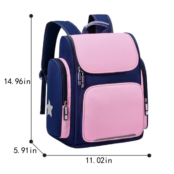 Reflective Polyester Kids School Backpack