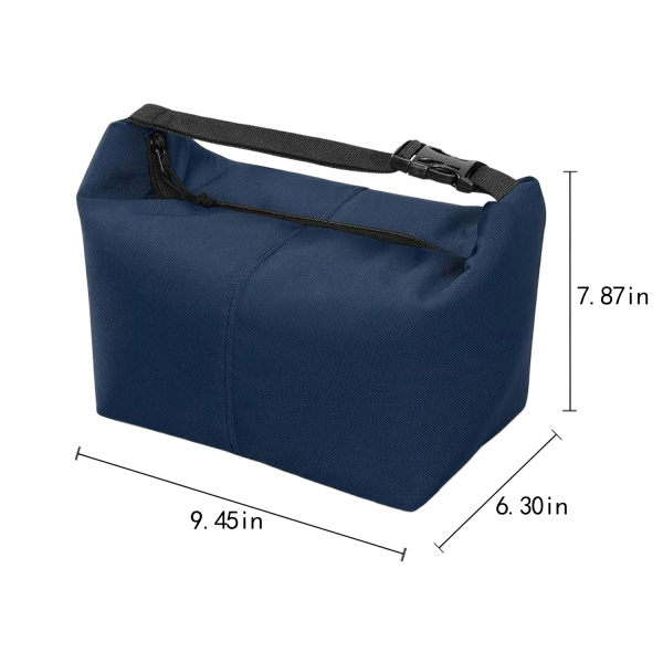 8 Cans Foldable Leakproof Canvas Insulated Cooler Lunch Bag