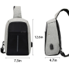 Oxford Waterproof Crossbody Bag w/ Headphone Port