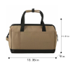 Polyester Wide Mouth Tool Tote Bag