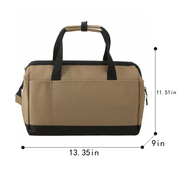 Polyester Wide Mouth Tool Tote Bag