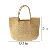Handcrafted Raffia Woven Beach Tote Bag
