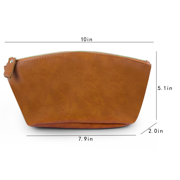 Portable PU Leather Makeup Bag
