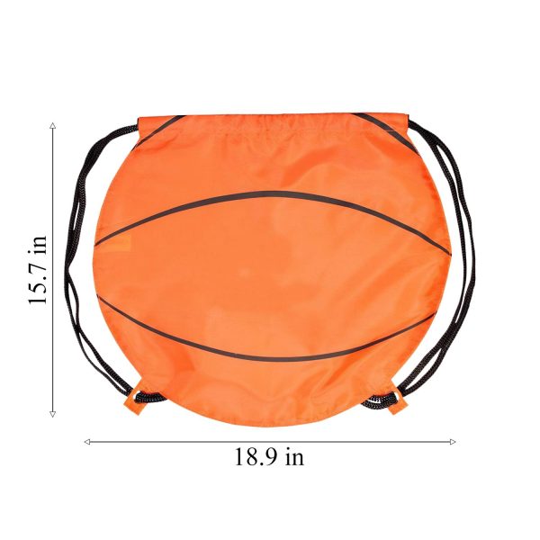 Polyester Ball Round Drawstring Backpack