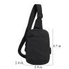 Waterproof Oxford Crossbody Chest Sling Bag