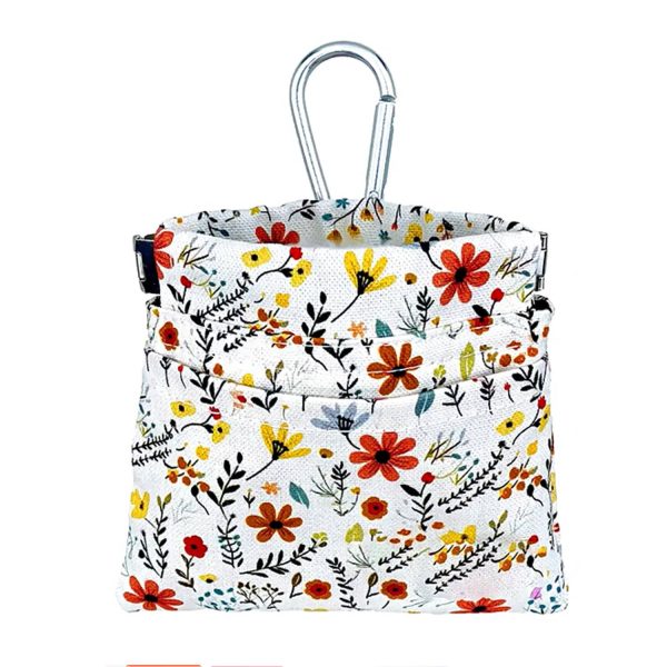 Portable Dog Treat Pouch Pet Cotton Training Bag w/Carabiner