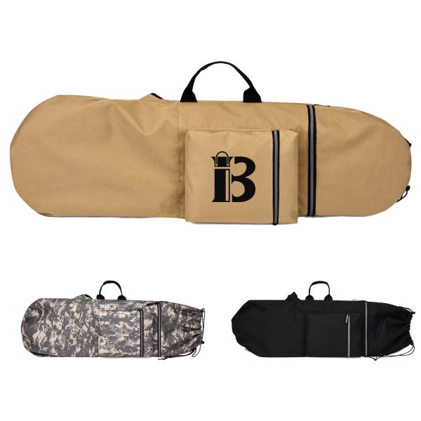 20L Nylon Waterproof Skateboard Surf Board Bag Backpack