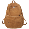 Unisex Large Capacity Corduroy School Backpack