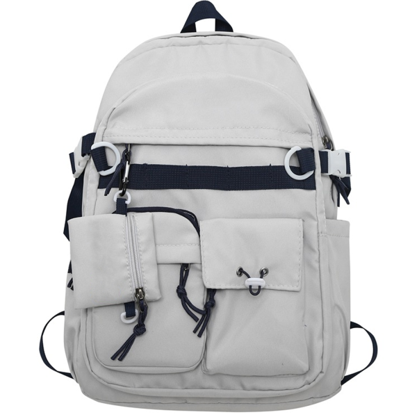 Nylon Large Capacity Unisex School Backpack