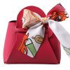 PVC Leather Ribbon Wedding Candy Bag w/ Bow