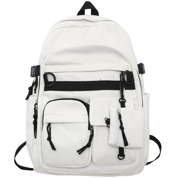 Nylon Large Capacity Unisex School Backpack