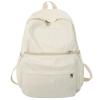 Unisex Large Capacity Corduroy School Backpack