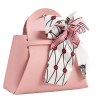 PVC Leather Ribbon Wedding Candy Bag w/ Bow