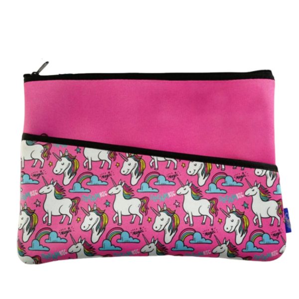 Square Zipper Neoprene Pencil Bag