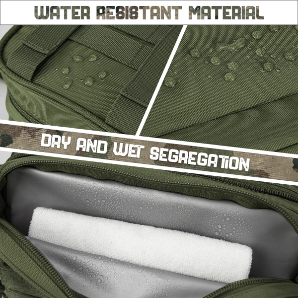 Water-Resistant Nylon Tactical Toiletry Bag