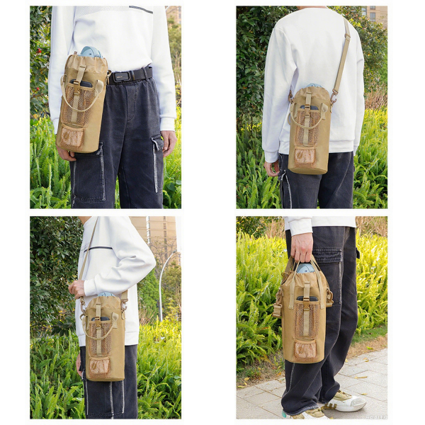 Oxford Tactical Water Bottle Carrier Bag w/ Strap