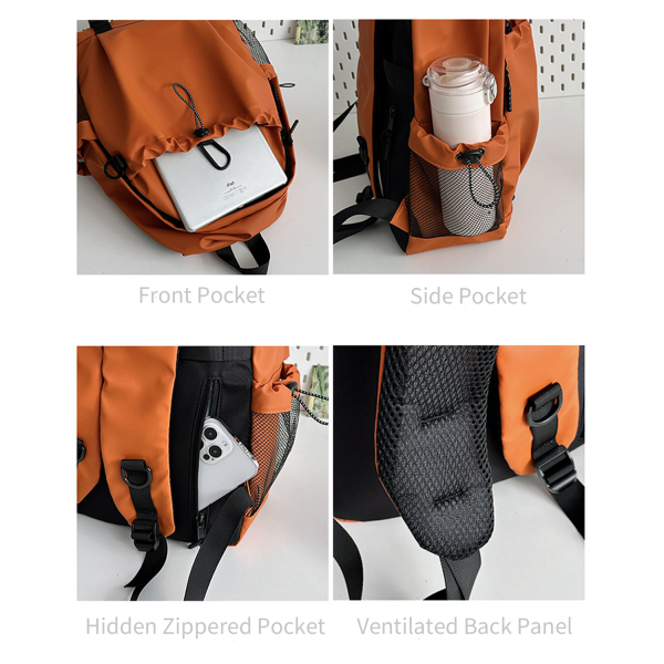 Unisex Nylon Waterproof Backpack