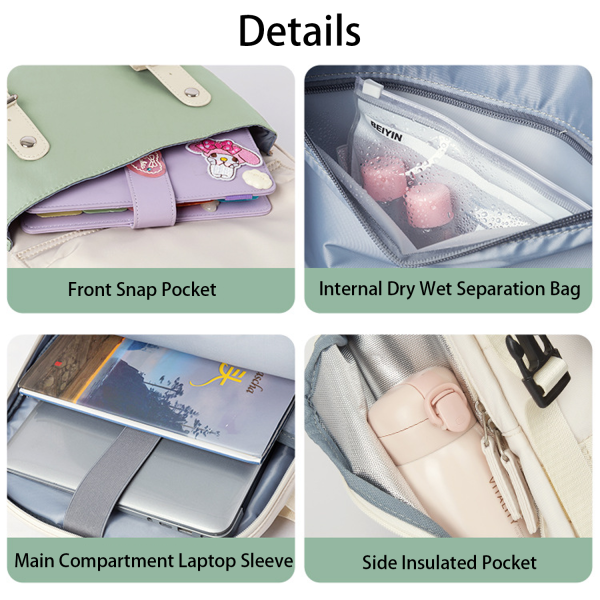 Oxford Waterproof Large Capacity Travel Backpack