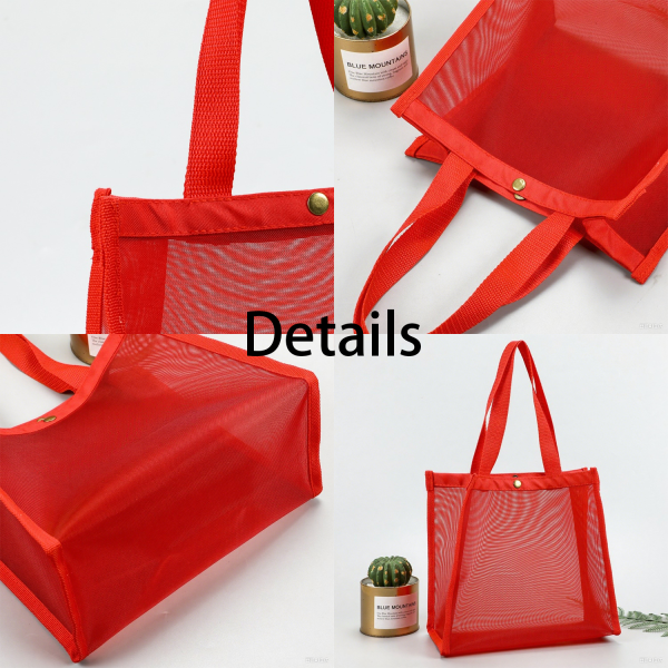 Nylon Mesh Beach Tote Bag
