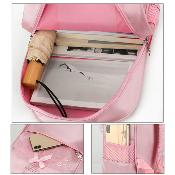 Large Capacity Nylon Bow Dance Backpack