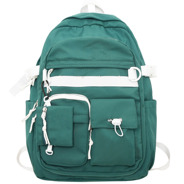 Nylon Large Capacity Unisex School Backpack