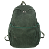 Unisex Large Capacity Corduroy School Backpack