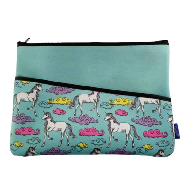 Square Zipper Neoprene Pencil Bag