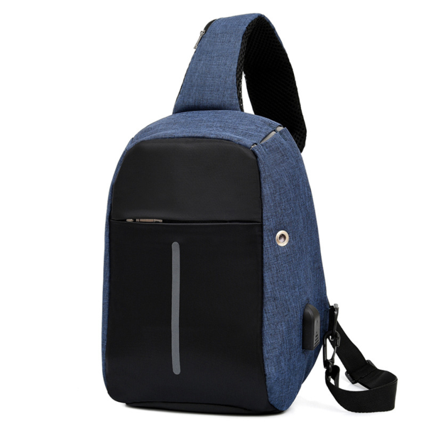 Oxford Waterproof Crossbody Bag w/ Headphone Port