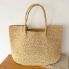 Handcrafted Raffia Woven Beach Tote Bag