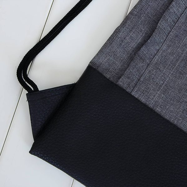 Cotton Reusable Drawstring Backpack