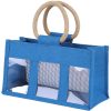 PVC Window Jute Tote Bag
