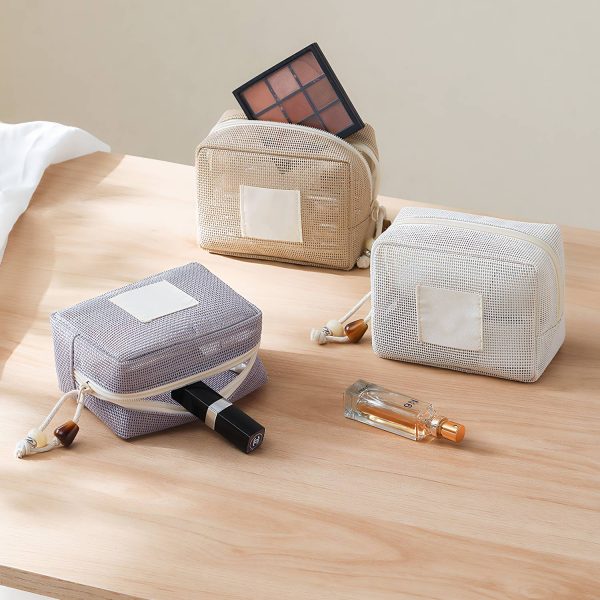 Semi-Transparent Mesh Mini Cosmetic Bag