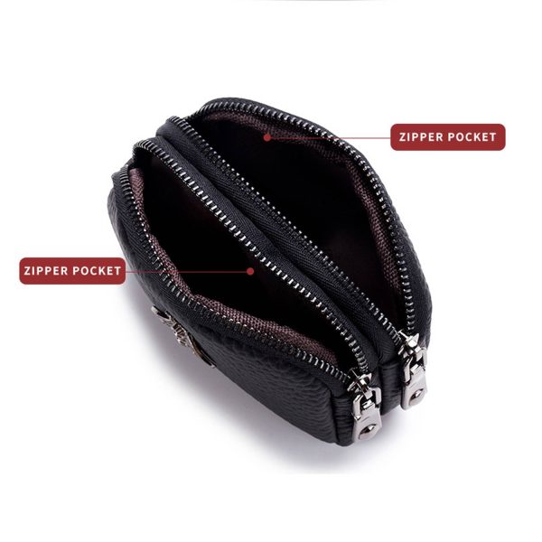 Double Zipper Coin Wallet